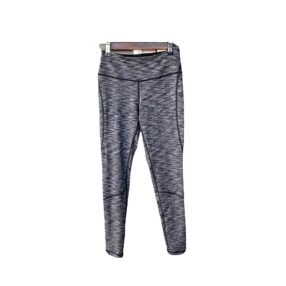Victoria Sport Leggings Pants Knockout High Rise Gray Black Ankle Cutout Small
